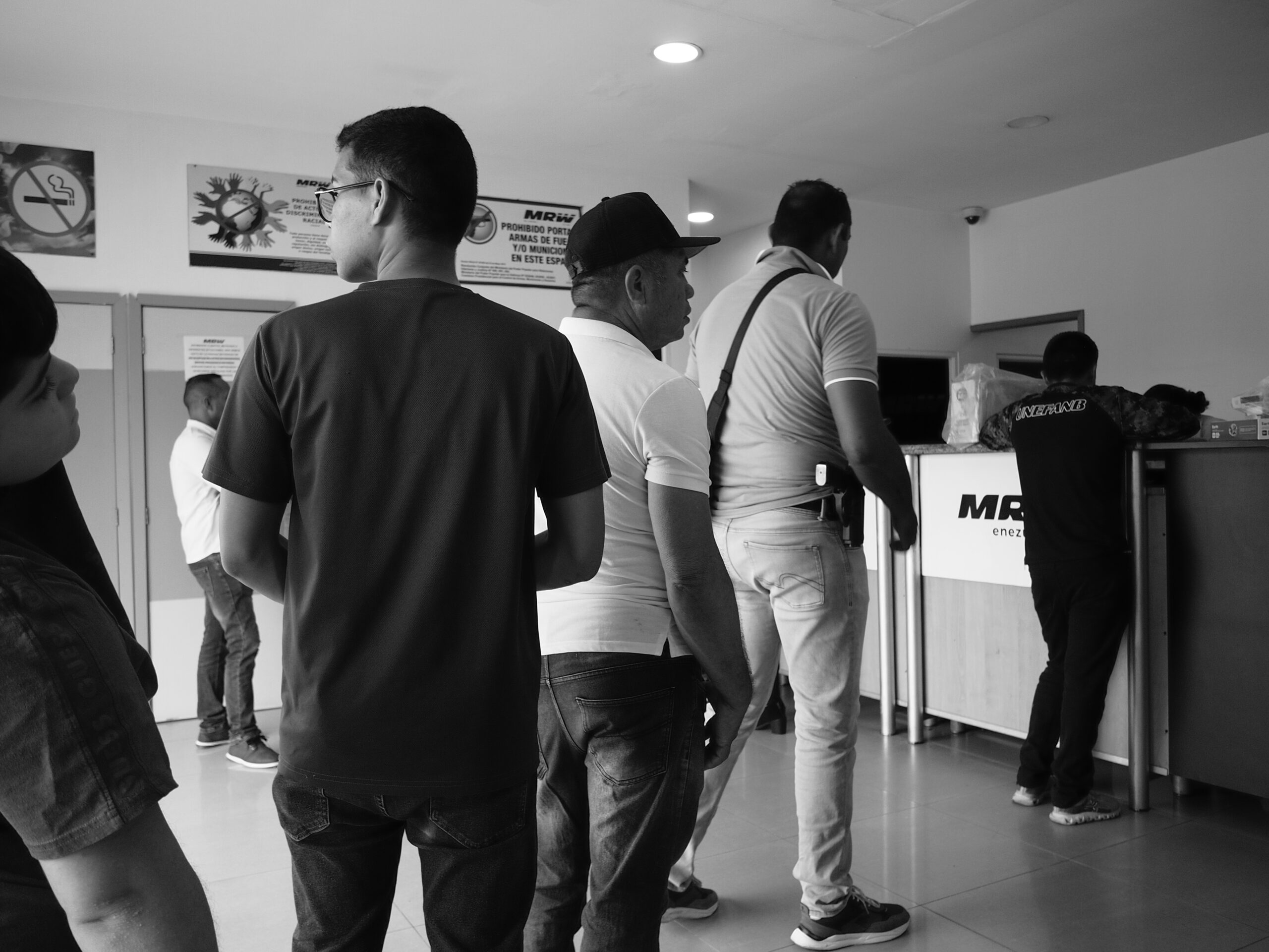 Foto realizada en la oficina de MRW de la ciudad de Guanare.